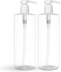 BRIGHTFROM Empty Shampoo Pump Bottles, 32 OZ / 1 Liter, BPA-Free Cylinder by BRIGHTFROM