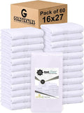 White 16x27 Inch Cotton Blend Economy Hand Towels Salon/Gym/Hotel Super use by GOLDTEXTILES