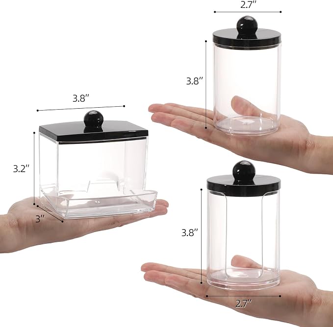 Tbestmax 3 Pack Qtips Holder Dispenser - Image 2