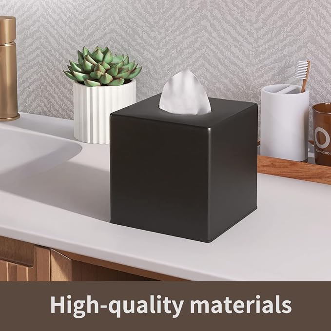 Tissue Box Cover, Square Facial Tissue Holder Storage - Image 6