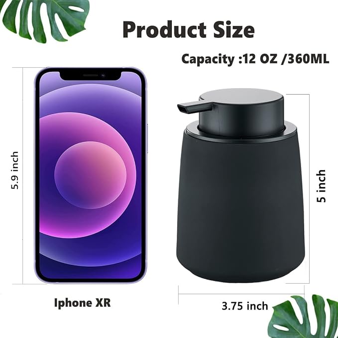 12Oz Black Soap Dispenser - Image 5