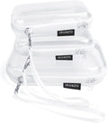 3 PCS Clear Hard Shell Zipper Case by Unknown