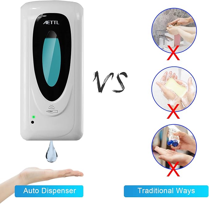 Touchless Automatic Foaming Hand Soap Dispenser Wall Mount, Motion Sensor Foam - Image 7