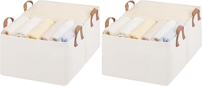 StorageWorks Fabric Storage Bins, Large Storage Baskets by StorageWorks