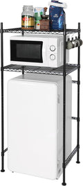 LUCKUP Mini Fridge Shelf 2-Tier Height Adjustable Mini Fridge Stand by LUCKUP