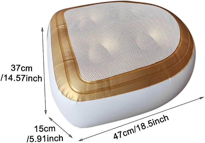 Hot Tub Booster Cushion w/Suction Cups, Inflatable Spa Cushion PVC Bathtub - Image 7