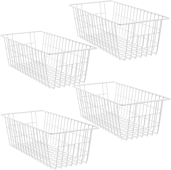 SANNO 14" Freezer Baskets Wire Storage Baskets by SANNO