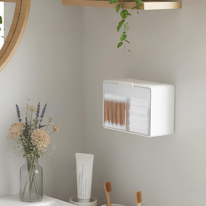 Qtip Holder, Wall Mount Qtip Holder Organizer - Image 4