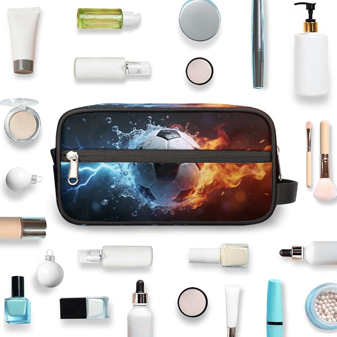Fire Water Lightning Soccer Toiletry Bag - Image 5