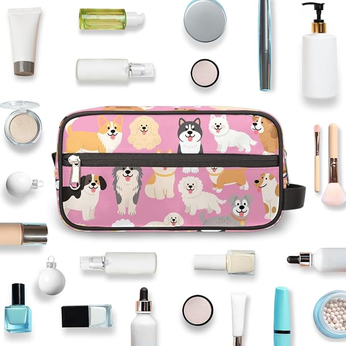 Cartoon Cute Dogs Pattern Kids Toiletry Bag - Image 5