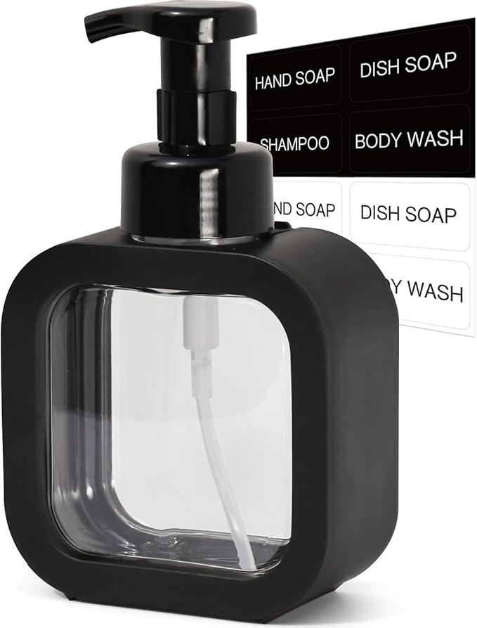 Foaming Soap Dispenser, 300ml Plastic Refillable Foaming Hand Soap Dispenser by Unknown