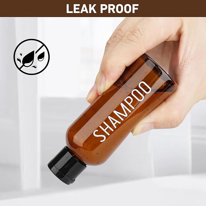 Travel Bottles for Toiletries 4 Pack 3.4oz/100ml TSA Approved Travel Size - Image 4