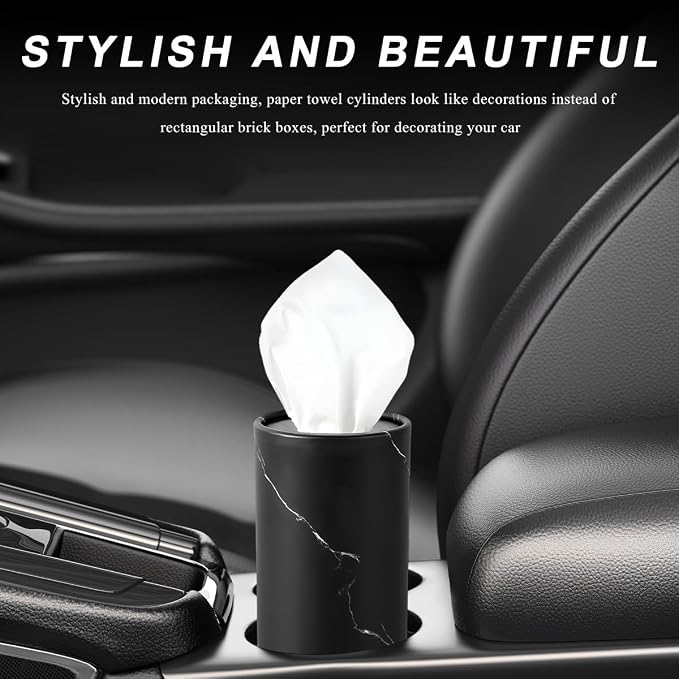 4PCS Car Tissue Holder, Car Cup Holder Convenient Travel Tissue Tube Box - Image 6