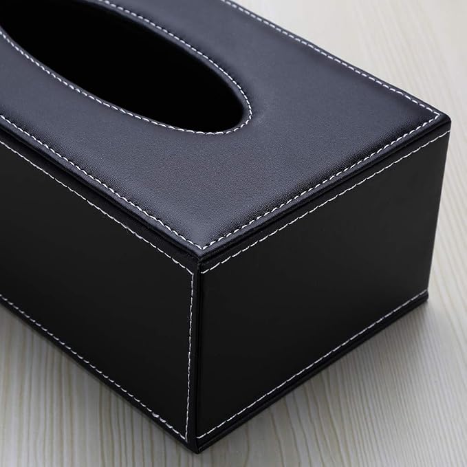 KINGFOM Rectangular PU Leather Tissue Box Cover - Image 9