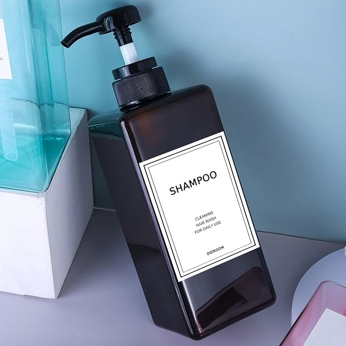 Shampoo and Conditioner Dispenser, Refillable Shampoo and Conditioner Bottles - Image 7