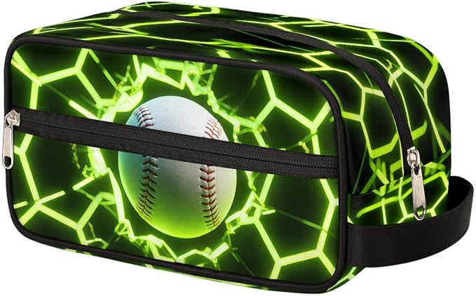 Futuristic Style Baseball Toiletry Bag - Image 2