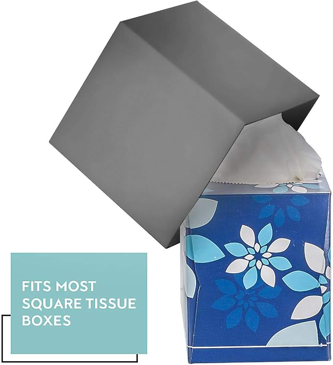 Gray Tissue Box Cover Square - Image 3