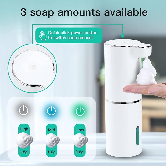 LAOPAO Soap Dispenser, Automatic Foaming Hand Soap Dispenser Touchless - Image 3