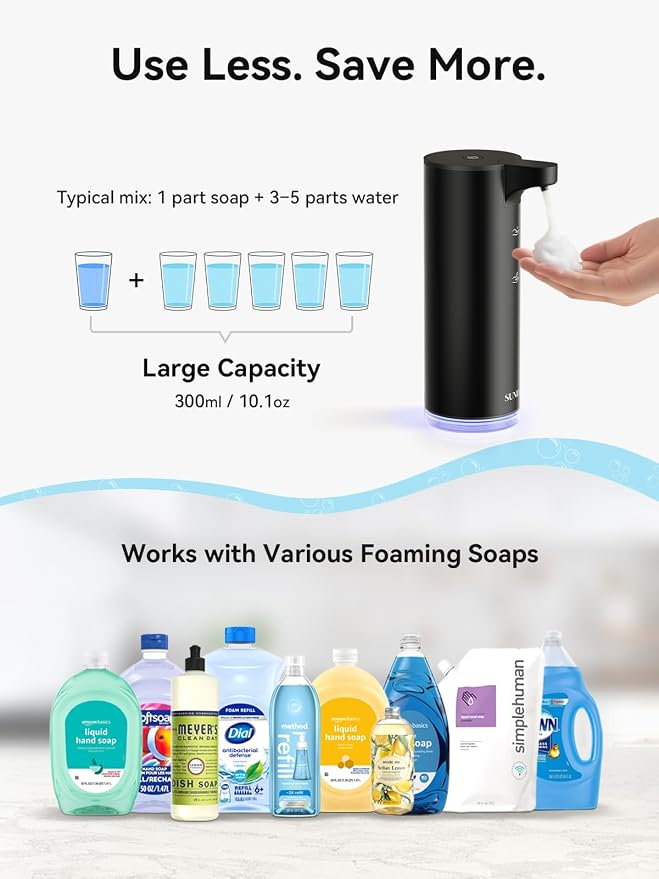 SUNLY Automatic Foam Soap Dispenser, 0.2s Fast Sensor, USB-C Rechargeable - Image 7
