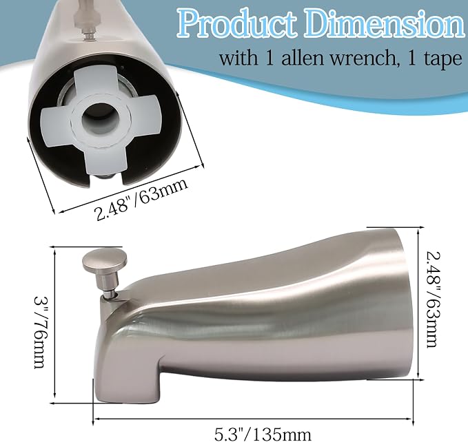 Luomorgo 1 Pc Bath Tub Spout - Image 3
