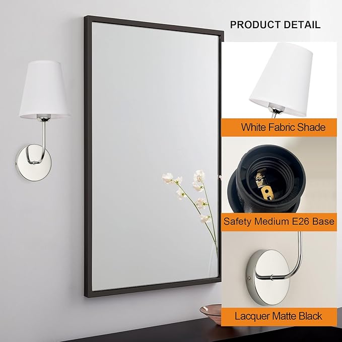 Modern Hardwired Wall Sconces, Farmhouse Light, Living Room, or Staircase. Sleek - Image 4