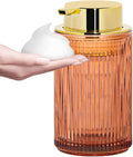 Foaming Soap Dispenser, 12 Oz Thick Glass Foam Hand Soap Dispenser, Refillable by Tonxus