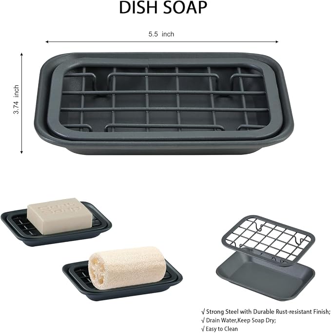 SheeChung 6Pcs Mason Jars Bathroom Accessories Set - Image 5