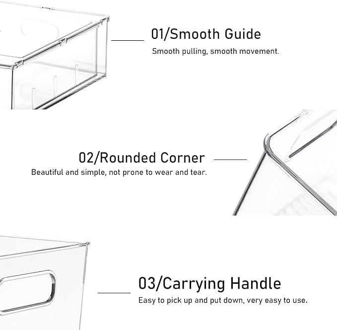 4 Pack Refrigerator Organizer Bins - Image 5
