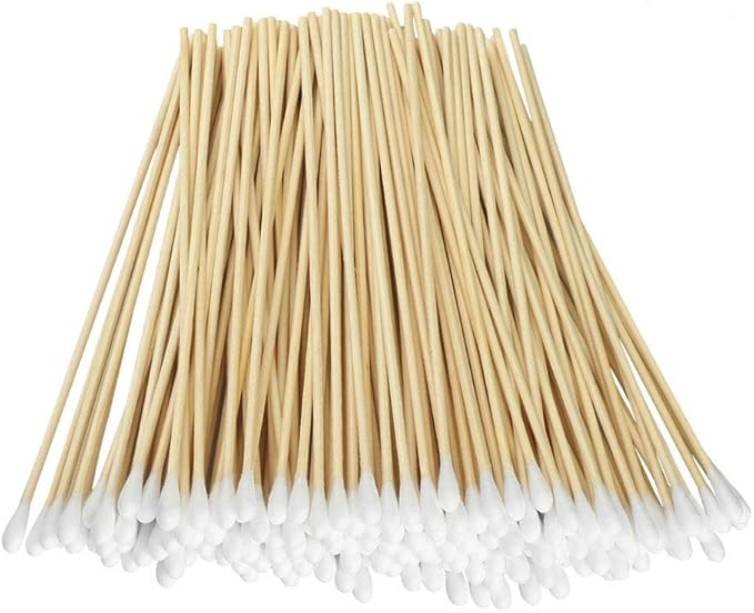 200 Pcs Count 6" Inch Long Cotton Swabs by Yinghezu