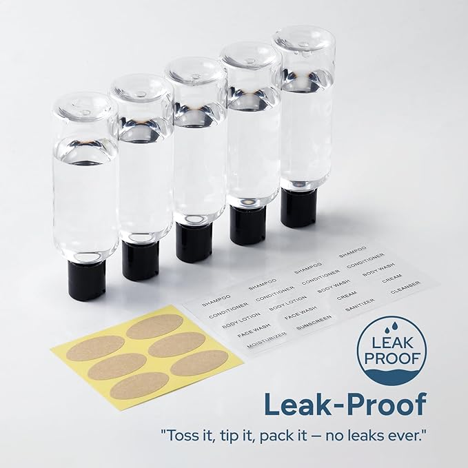 Travel Bottles for Toiletries 3.4 oz TSA Approved - Image 4