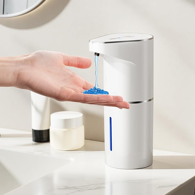 Automatic Soap Dispenser, Touchless Hand Wall Mount Rechargeable 3 Gear by Fantictas