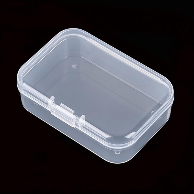 100 Pack Rectangular Mini Clear Plastic Storage Containers Box - Image 6