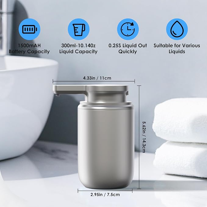 Automatic Soap Dispenser Touchless Foaming: Soap Dispenser Rechargeable - Image 2