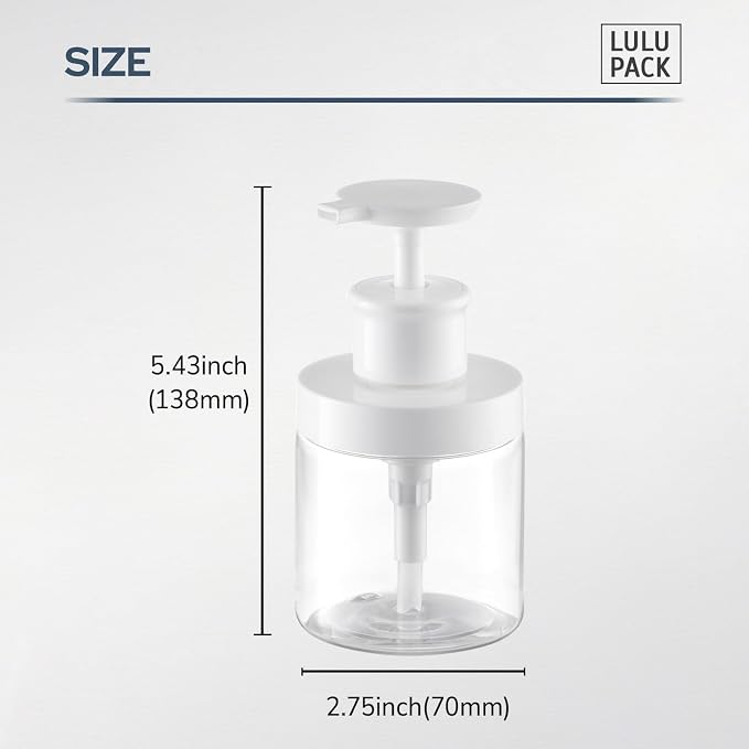 Pump Bottle Dispenser for Soap - 8 oz Plastic Empty Container for Shampoo and - Image 7
