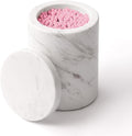 WORHE Marble Canister with Lid Natural Qtip Holder by WORHE