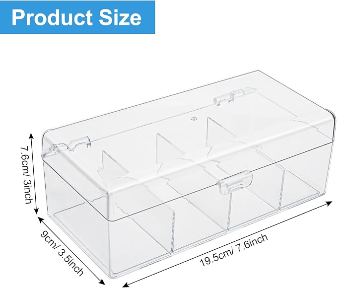 Clear Acrylic Qtip Holder Dispenser - Image 2