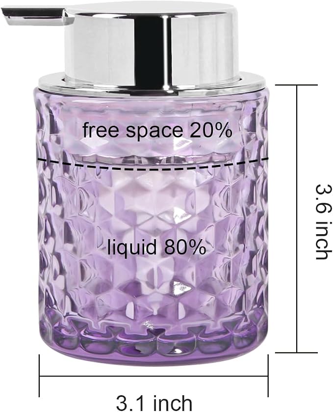 10 Oz Glass Hand Soap Dispenser - Image 7