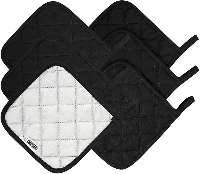 6 Pack Potholders Kitchen Pot Holders Set, Cotton Pot Holders - Image 2