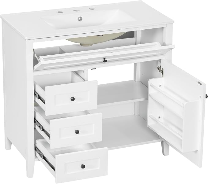 Harper & Bright Designs 36" Bathroom Vanity - Image 9