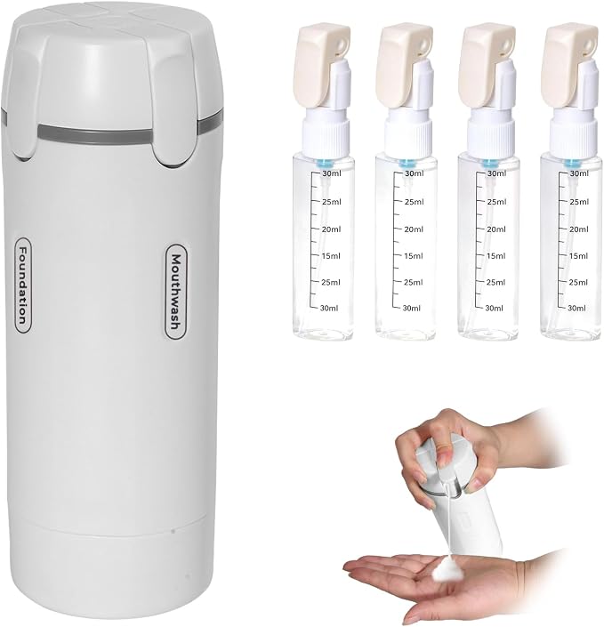 4 in 1 Travel Dispenser, 4 Pack 30ML Travel Bottles by Unknown