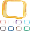 Buminee Clear Pouch Small, 6.6"x2.3"x4.7" Size TSA Approved Toiletry Bag by Buminee