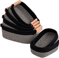 Storage Baskets for Organizing, Small Woven Basket Set of 6-4 Shelf Basket by Degeyoyo