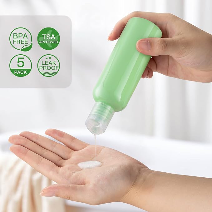 Travel Bottles for Toiletries 3.4 oz - Image 2