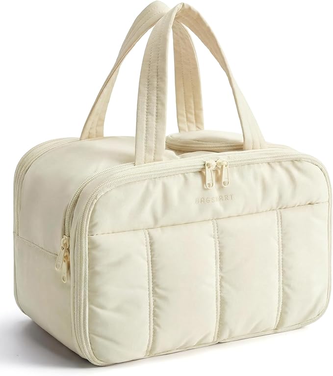 BAGSMART Travel Toiletry Bag, Puffy Large Toiletry Bag by BAGSMART