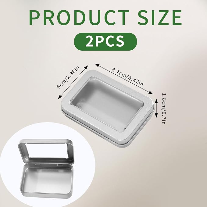 2 PCS Portable Cotton Swab & Floss Holder, Travel-Size Empty Metal Containers - Image 5