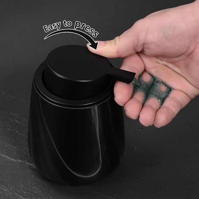 12Oz Ceramic Liquid Soap Dispenser - Image 4