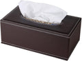 High-end Fashion Pu Leather Tissue Box Holder Business Black, Rectangular by RHCSZ