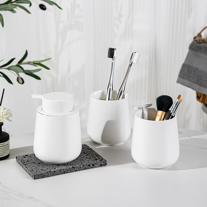 Soap Dispenser, Ceramic Foaming Soap Dispenser - Image 6