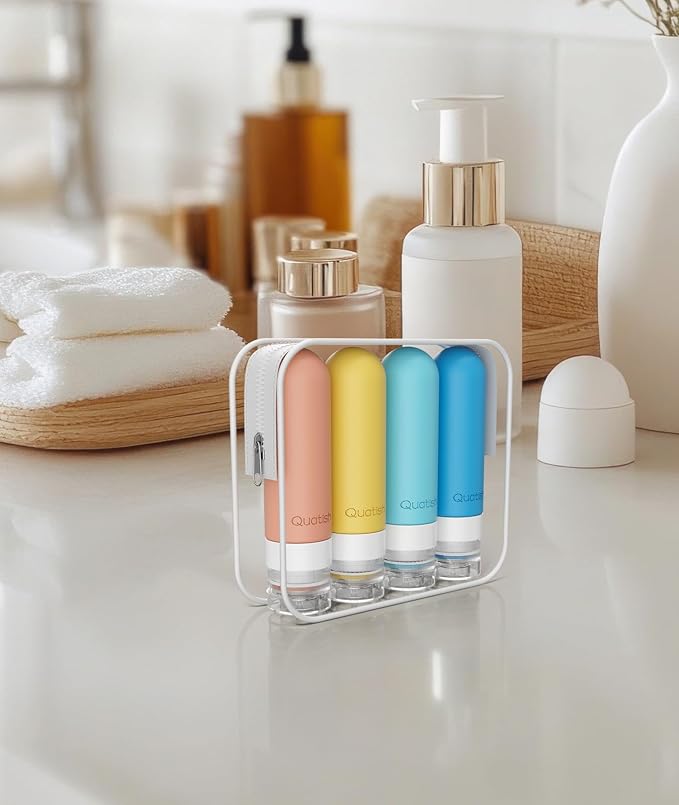 Quatish Travel Bottles for Toiletries, Original Patented Leak Proof Travel Size - Image 7