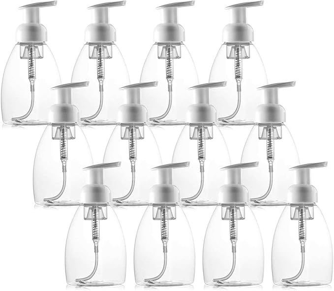 Bekith 12 Pack Foaming Soap Dispenser Pump Bottles, 8oz Foaming Hand Soap by Bekith